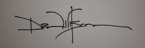My 7th-grade signature