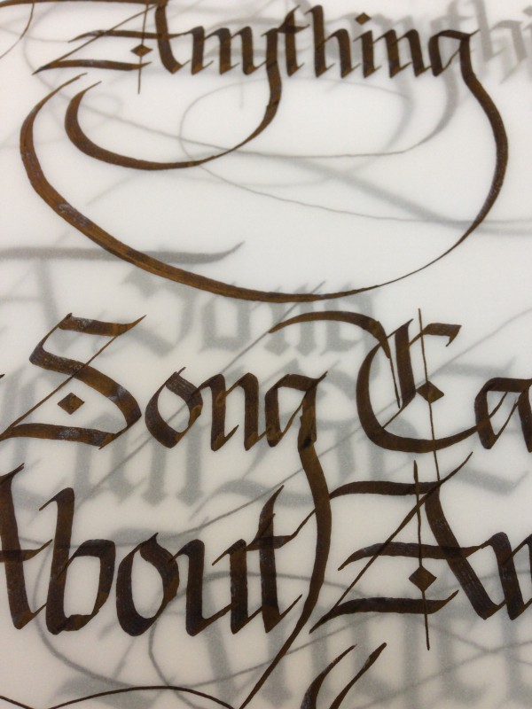 Calligraphy detail