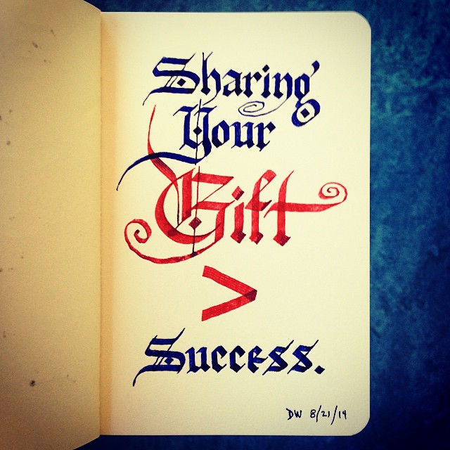 Sharing Your Gift