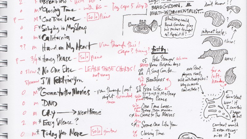McCabe's Set List Worksheet