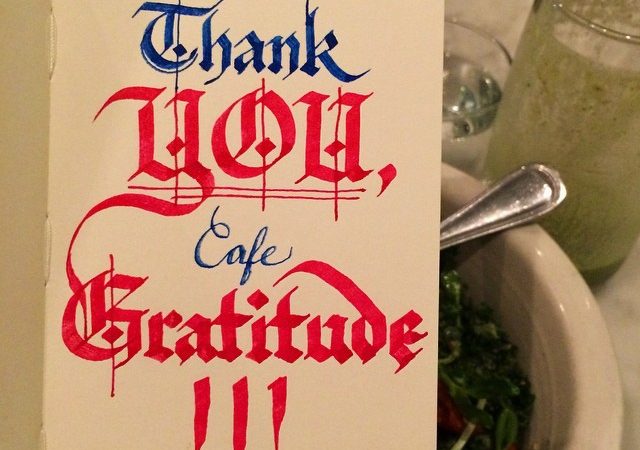 Thank You Cafe Gratitide