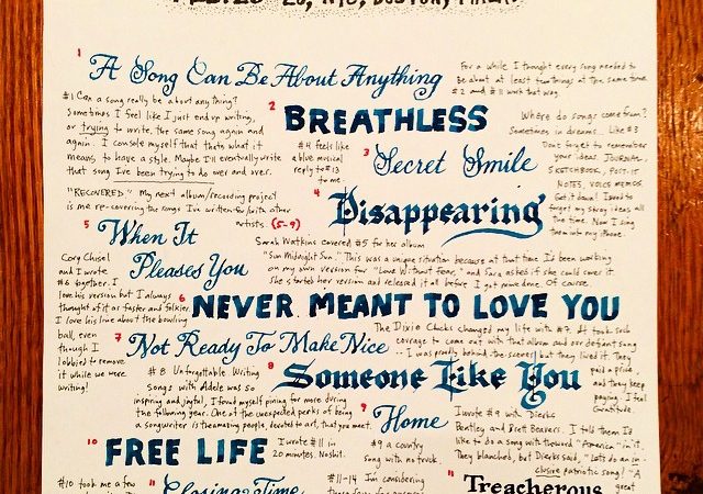 East Coast Illuminated Set List